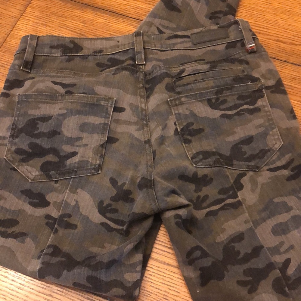 Etienne Marcel Camo Skinny Leg Women’s Size 29 Pants jeans red zipper Denim - Picture 9 of 16